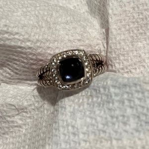 Albion Petite Ring with Gemstone & Diamonds